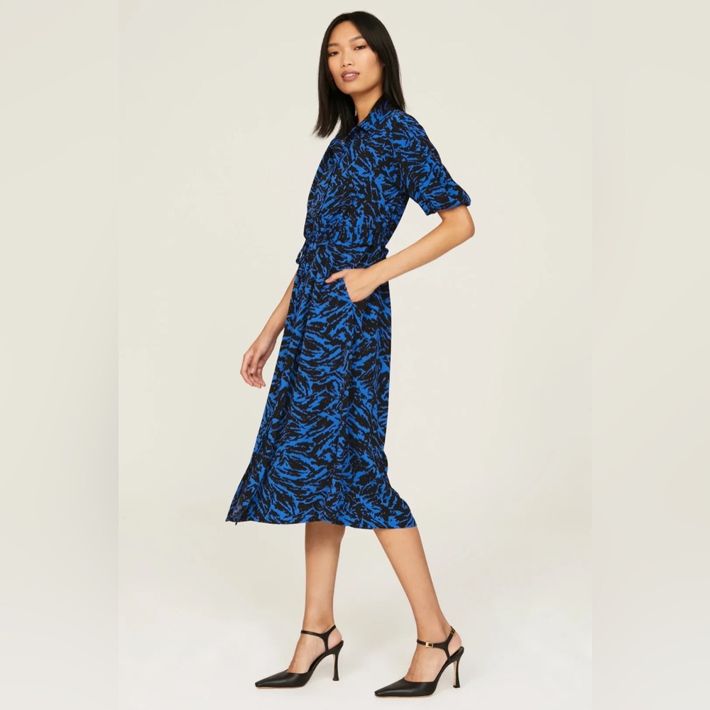 Jason Wu Collection Blue Front Tie Dress, GUC, Size 12. - Picture 8 of 8